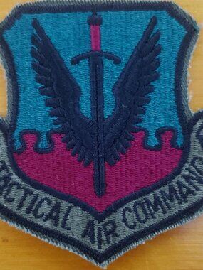 VINTAGE US AIR FORCE TACTICAL AIR COMMAND PATCH 1950'S-1960'S 3"